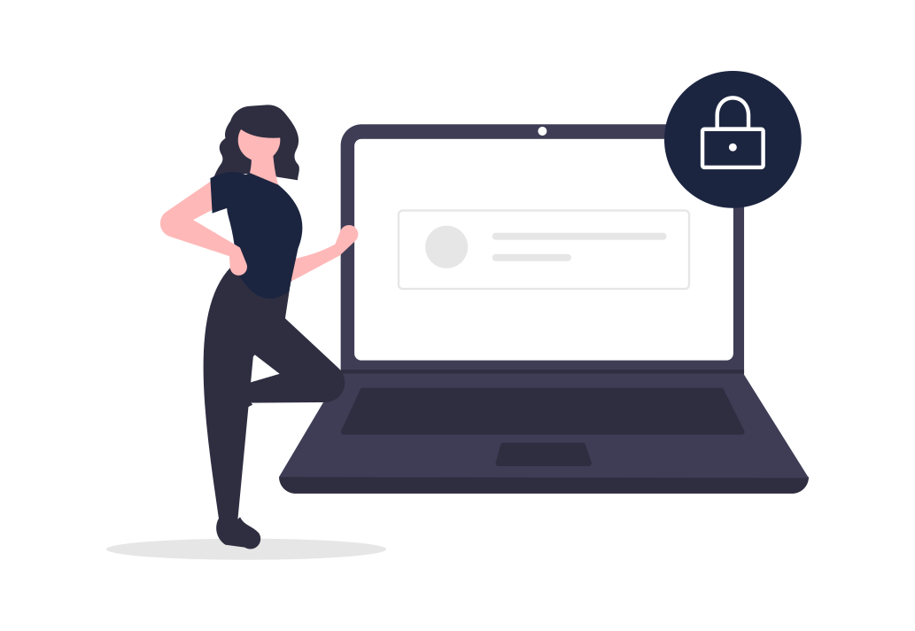 Secure Login Illustration